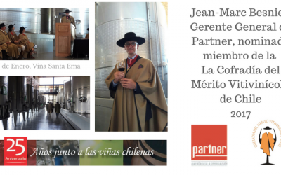 Jean-Marc Besnier nominado por la Cofradía del Mérito Vitivinicola de Chile
